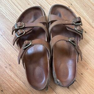 37 R Birkenstock Women’s Sandals Leather Straps